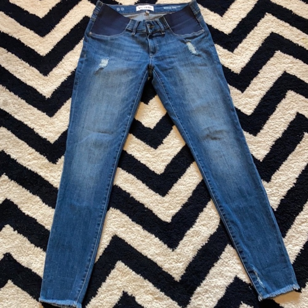 DL 1961 Emma maternity power legging jeans strobe